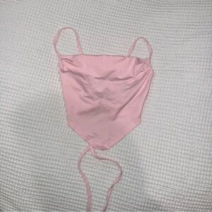 Pink Bandana Style Top